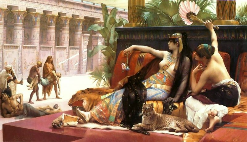Cabanel, Alexandre (1823-1889) - Cleopatre testant des poisons sur des prisonniers condamnes.JPG
